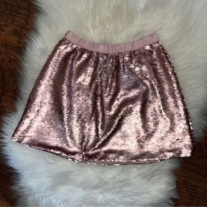 Payton & Parker Pink Pull On Sequin Skirt • Size 7/8